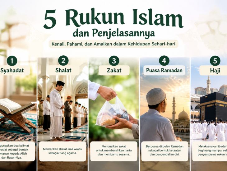 5 rukun Islam dan penjelasannya untuk pemula