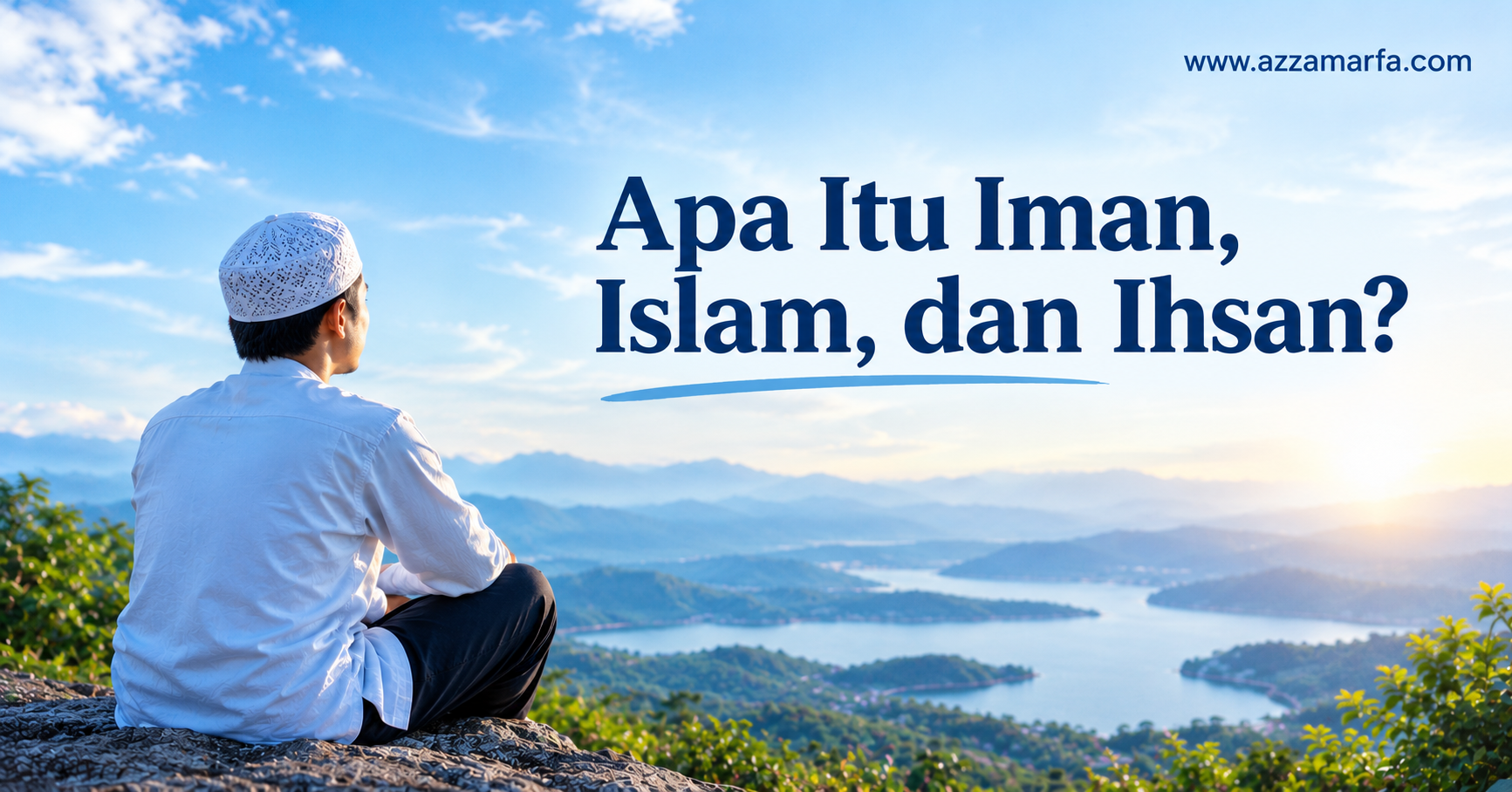 Ilustrasi tentang pengertian iman, Islam, dan ihsan dalam ajaran Islam