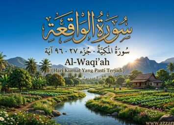 urat Al-Waqi’ah lengkap dengan teks Arab, latin, arti bahasa Indonesia, dan audio MP3